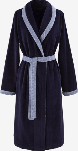 BOSS Home Long Bathrobe 'LORD' in Blue: front