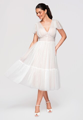 Ombre Kleid in Weiß