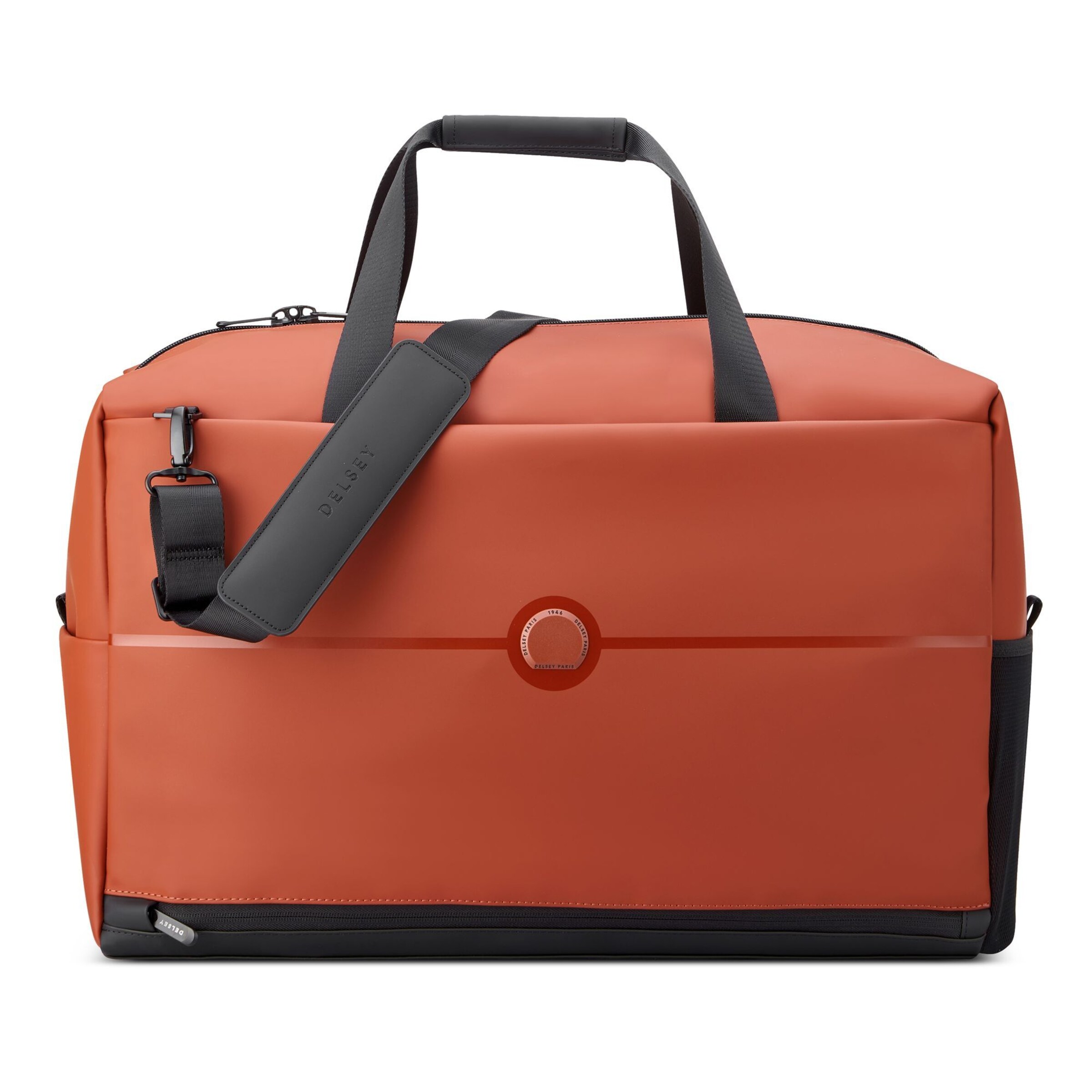 Sac de voyage 'Turenne Soft' Delsey Paris en orange : devant