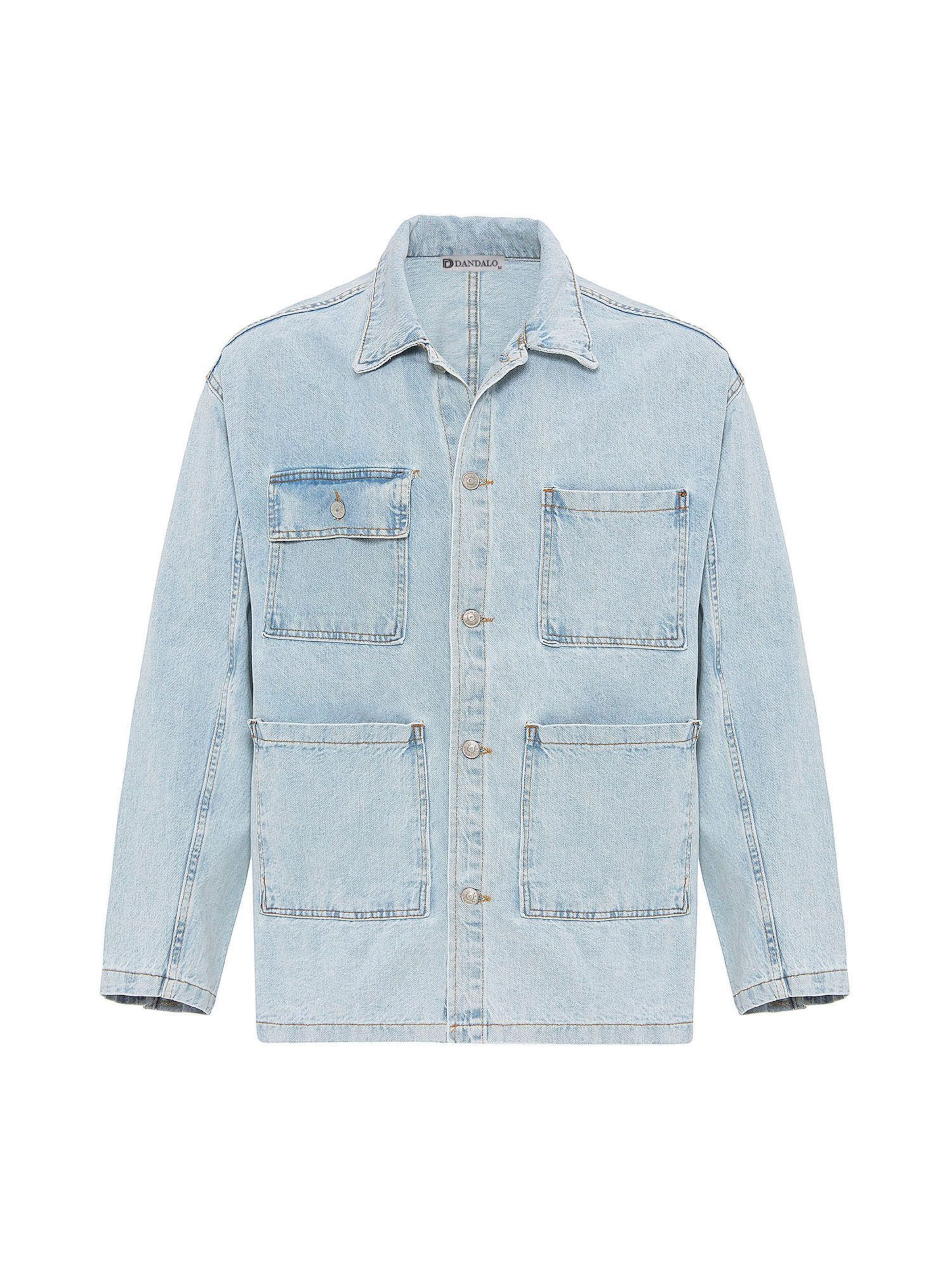 Giacca di mezza stagione di Dandalo in blu: frontale