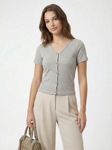 studioselect Gebreid vest 'Elna' in Bruin: voorkant