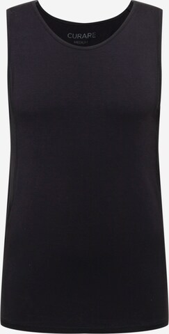 CURARE Yogawear - Camiseta funcional en negro: frente