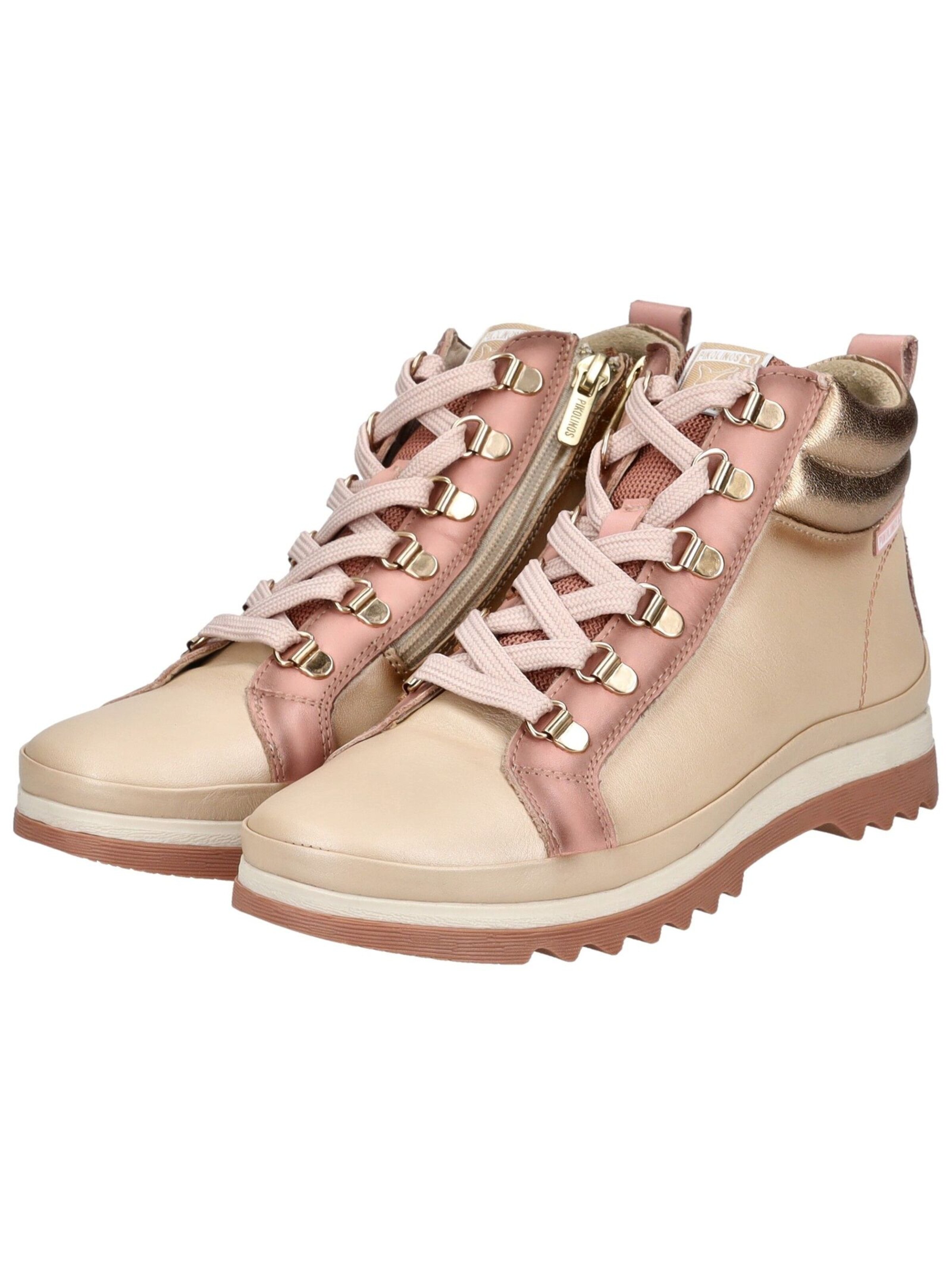 PIKOLINOS Schnürstiefelette in Beige