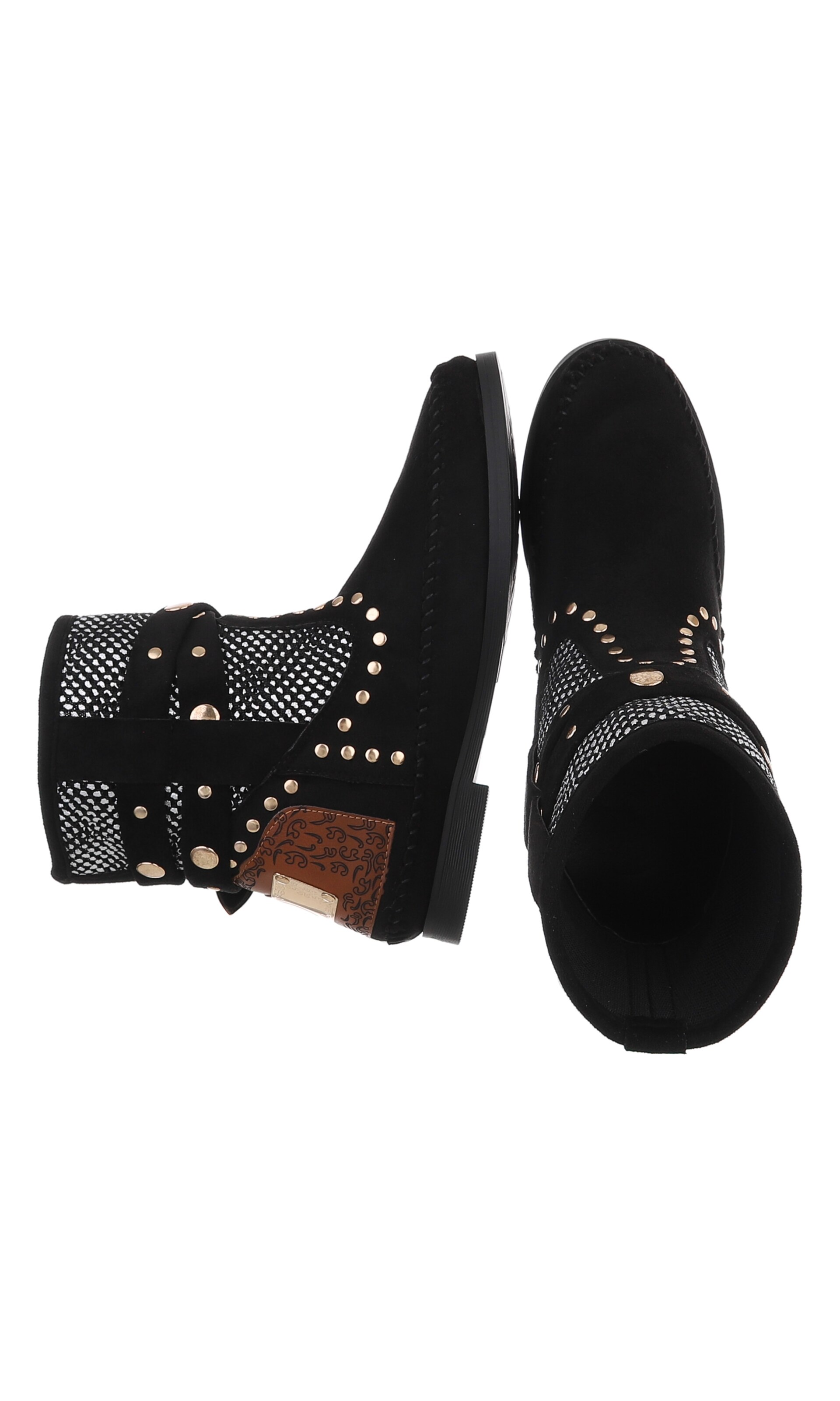 Ital-Design Stiefelette in Schwarz