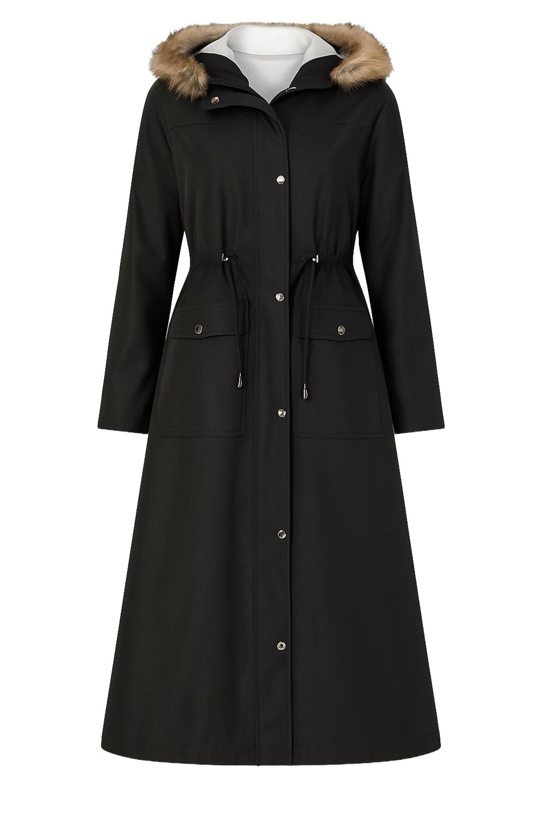 MODAMIHRAM Winterparka in Zwart: voorkant