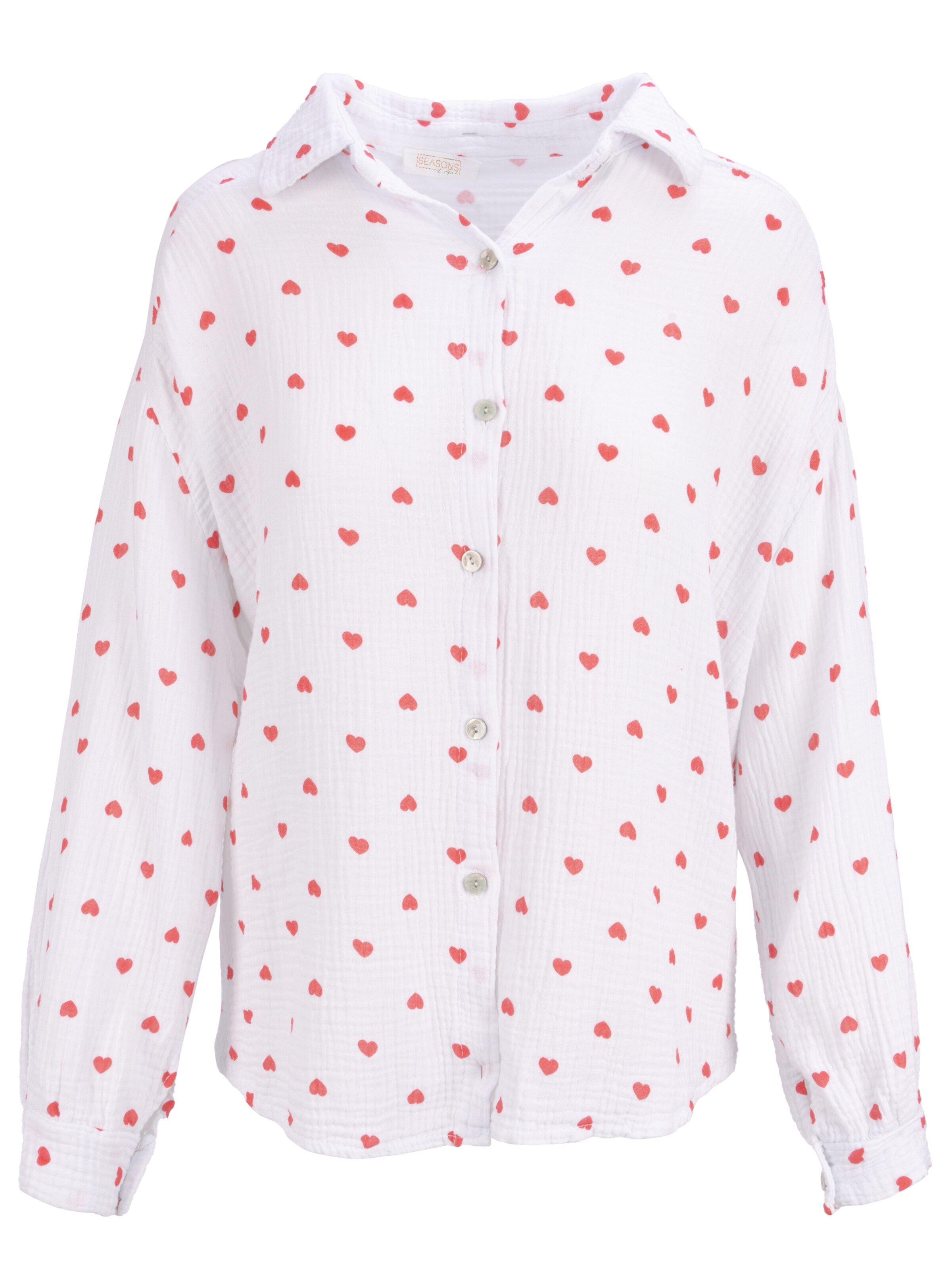 Seasons of April Blouse 'Liya' in Wit: voorkant