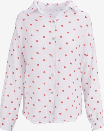 Chemisier 'Liya' Seasons of April en blanc : devant