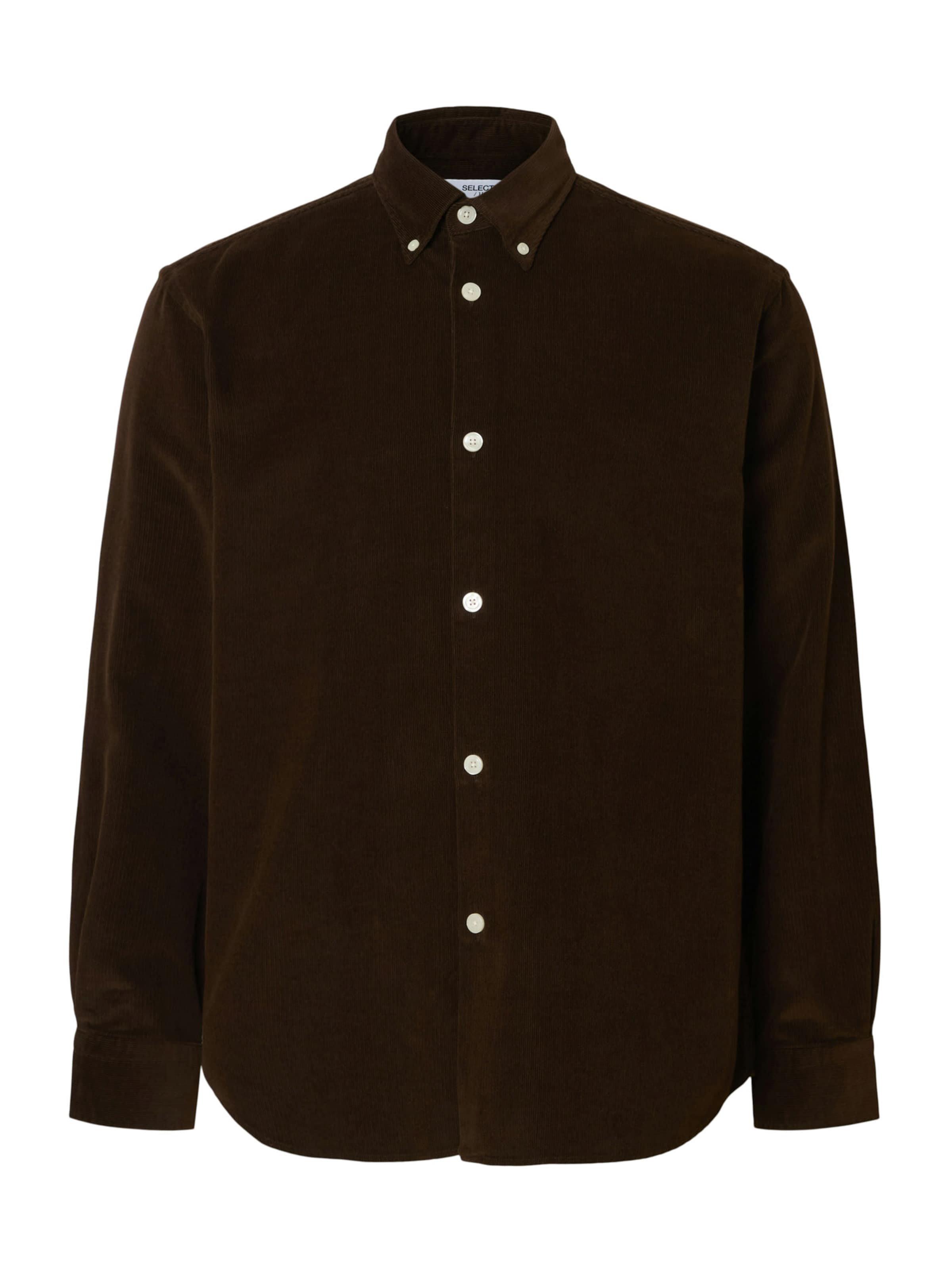 ruda SELECTED Standartinis modelis Marškiniai 'SLHDanni': priekis