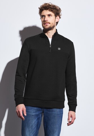 Street One MEN Sweater in Black: front
