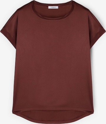 MOTIVI Top in Bruin: voorkant