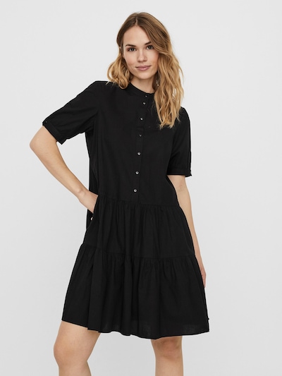 VERO MODA Košilové šaty 'Delta' - černá, Model/ka