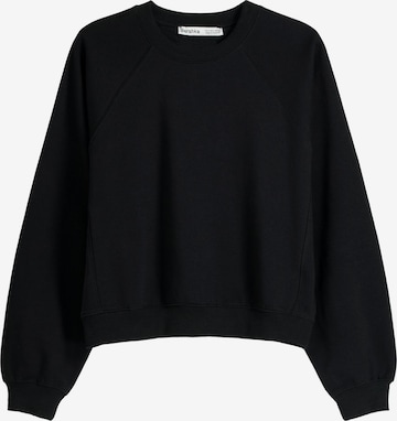 Bershka Sweatshirt in Black: front