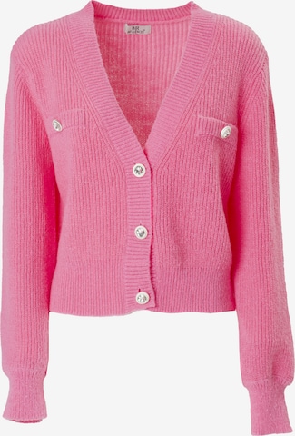 Cardigan Influencer en rose : devant