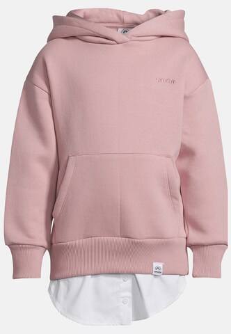 New Life Kapuzensweatshirt in Pink: Vorderseite