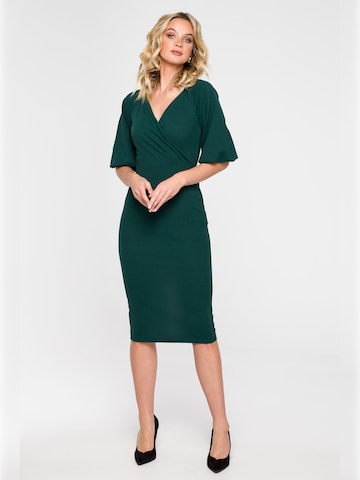 Makover - Vestido de tubo en verde: frente