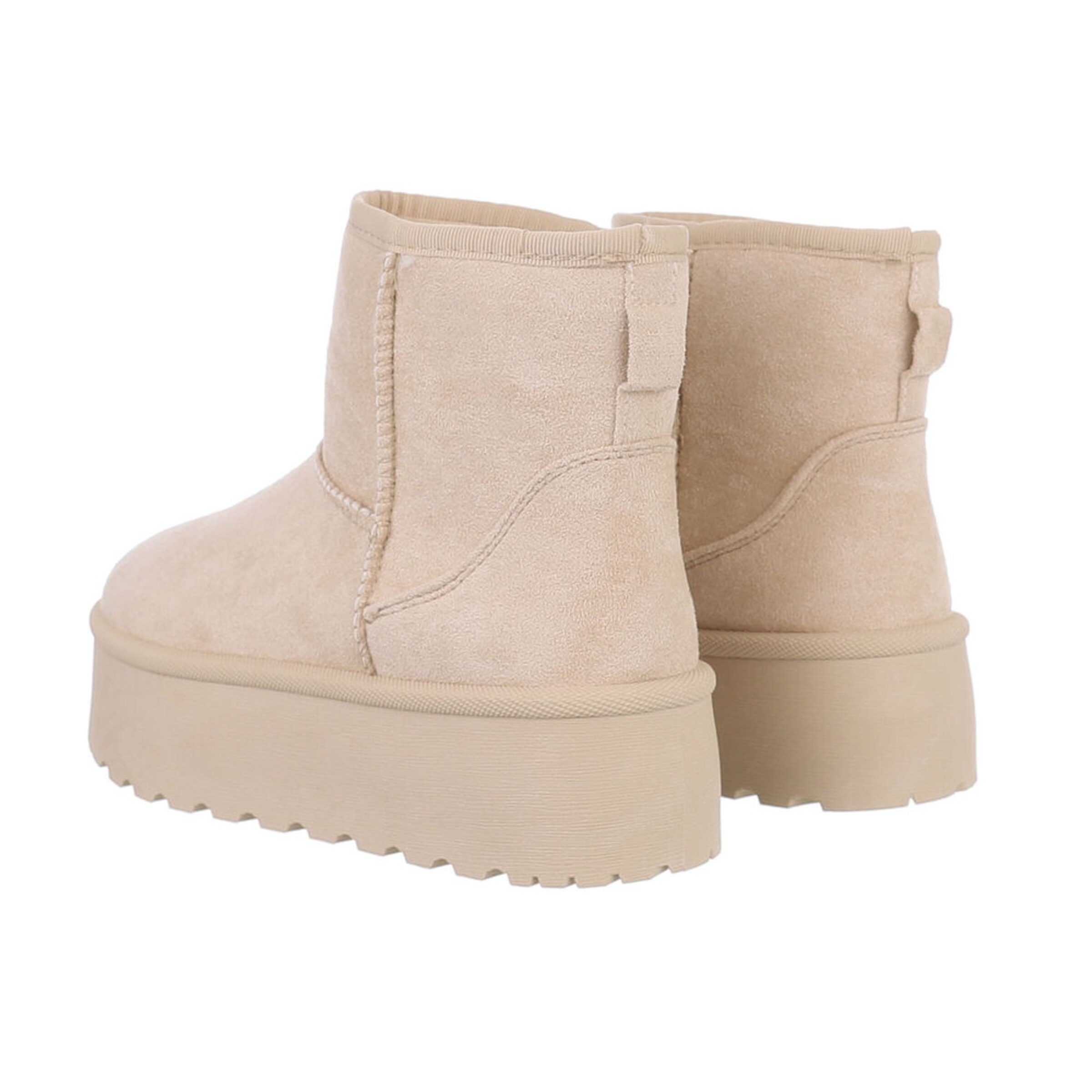 Ital-Design Snow Boots in Beige