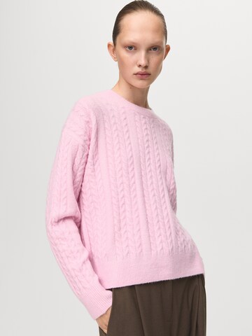 Pull-over 'Talcore' MANGO en rose : devant