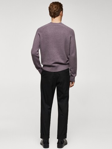 MANGO MAN Sweater 'Moss' in Purple