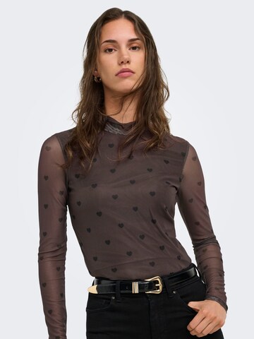 ONLY Shirt 'ONLERICA' in Braun