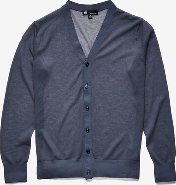 G-Star RAW Knit Cardigan in Blue: front