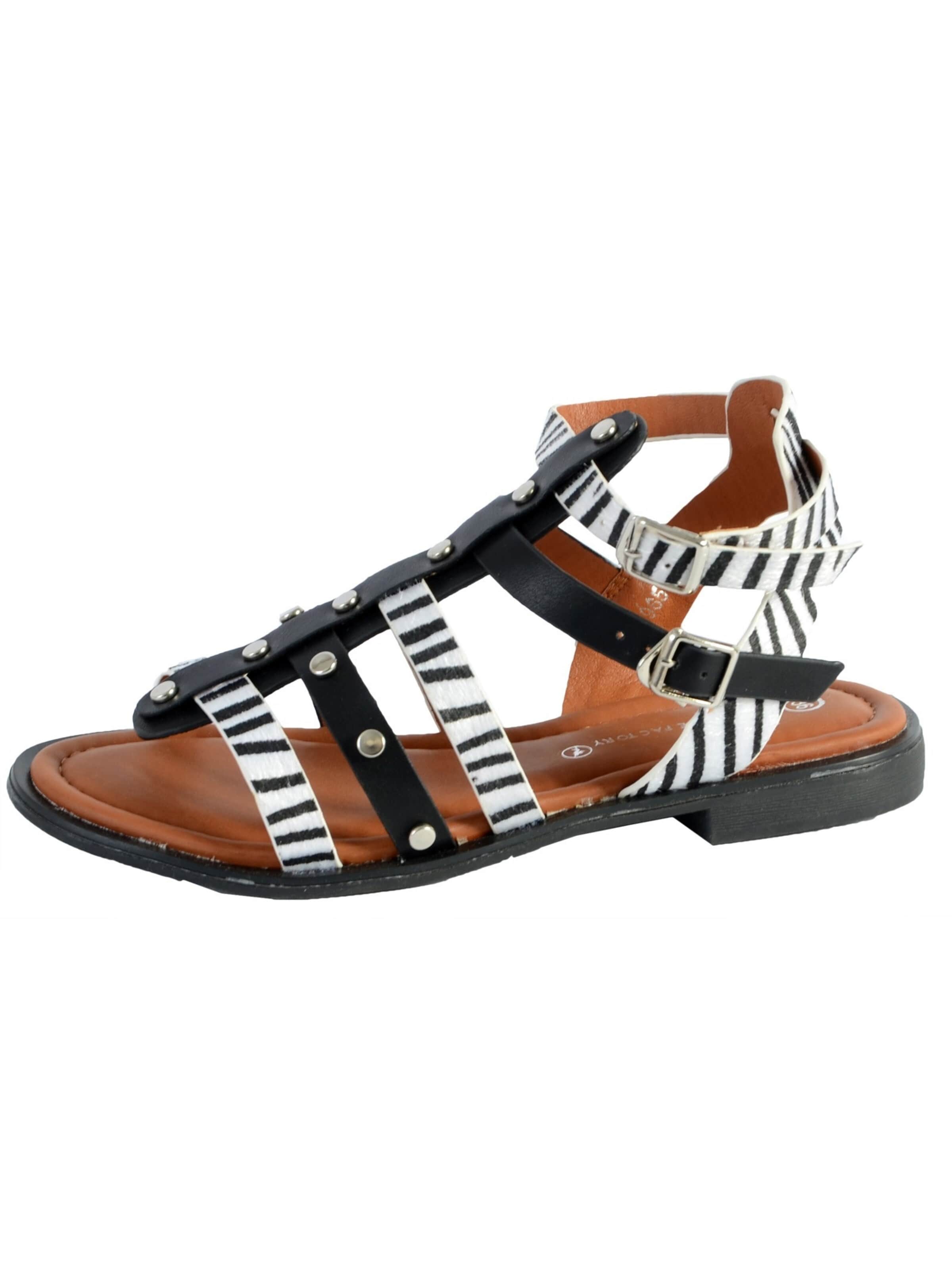 The Divine Factory Sandals in Black: front