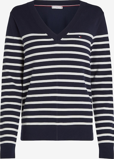 TOMMY HILFIGER Pulover u plava / bijela, Pregled proizvoda
