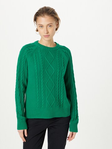 GAP Пуловер в зелено: отпред
