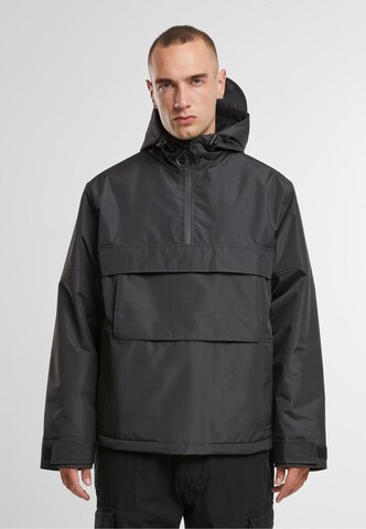 Brandit Between-season jacket in Black: front