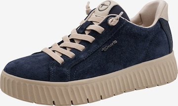 Baskets basses Tamaris en bleu : devant