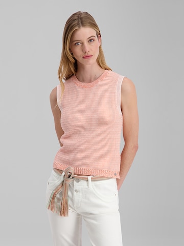 TIMEZONE Tanktop 'Knitted' in Orange: Vorderseite