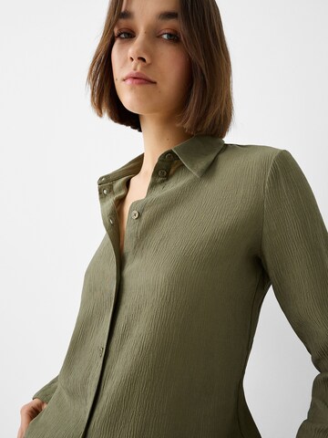 Bershka Blouse in Green