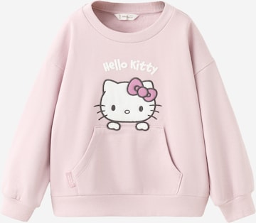 MANGO KIDS Collegepaita 'HKKITTY' värissä vaaleanpunainen: etupuoli