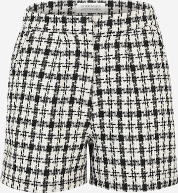 balts Guido Maria Kretschmer Women Standarta Bikses 'Hanke': no priekšpuses