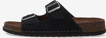 VENEZIA Pantolette in Schwarz: Vorderseite