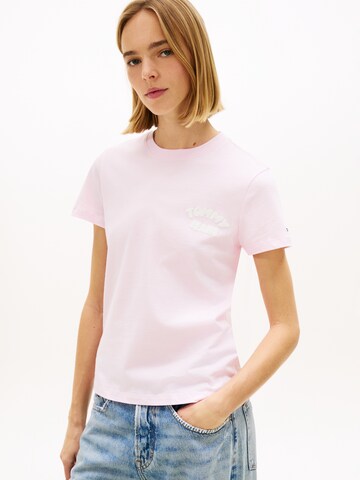 Tommy Jeans T-Shirt in Pink: Vorderseite