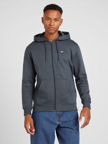 Tommy Jeans Sweat jacket in Grey: front