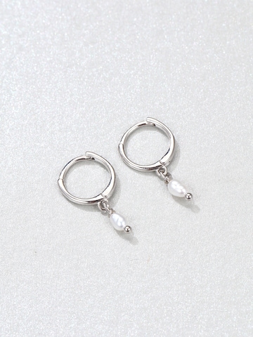 Hey Happiness Ohrringe 'Classic Pearl' in Silber