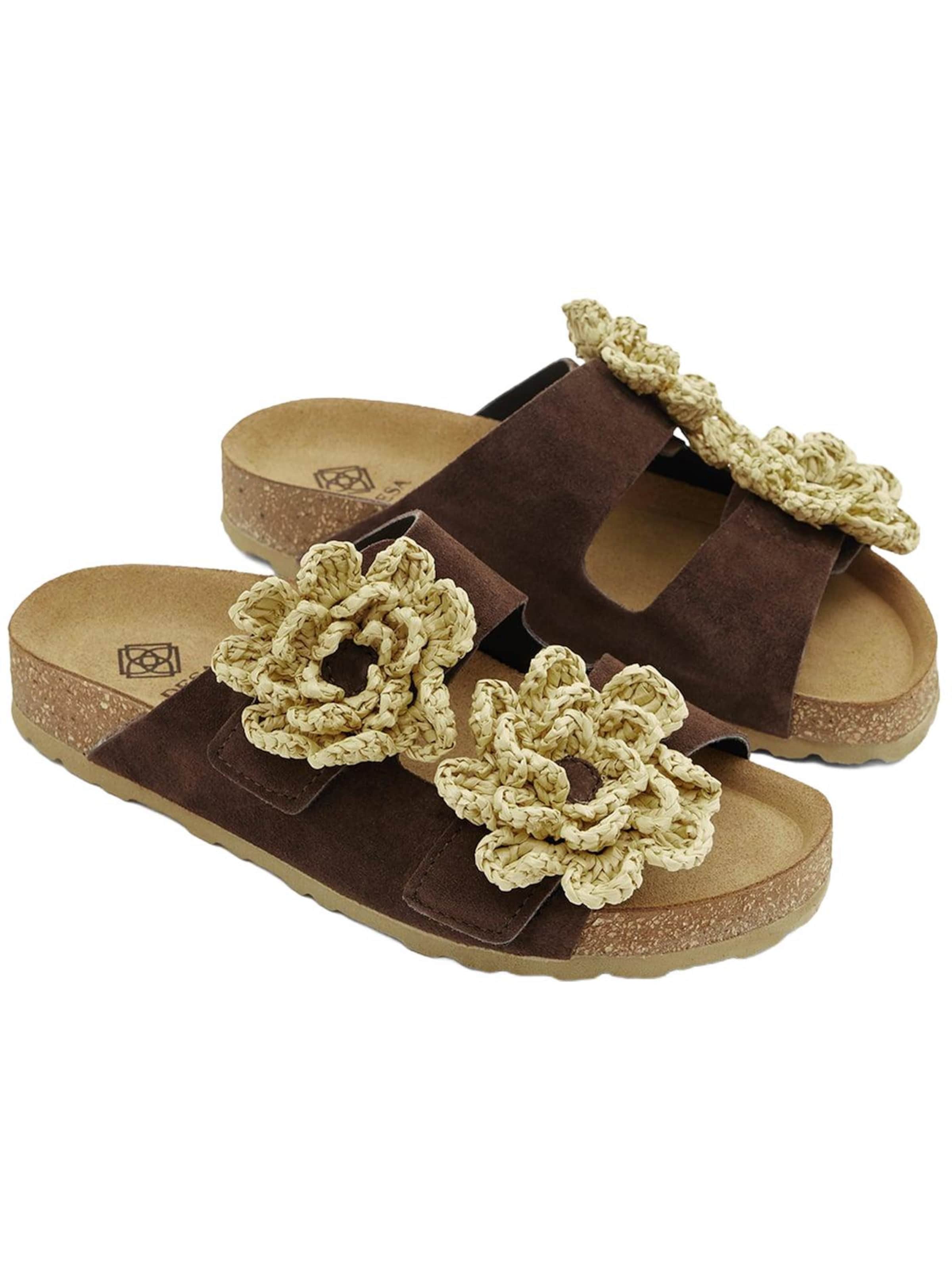 Desa - Zapatos abiertos en marrón