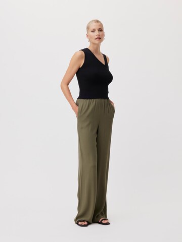 Wide leg Pantaloni 'Paula' de la LeGer by Lena Gercke pe verde