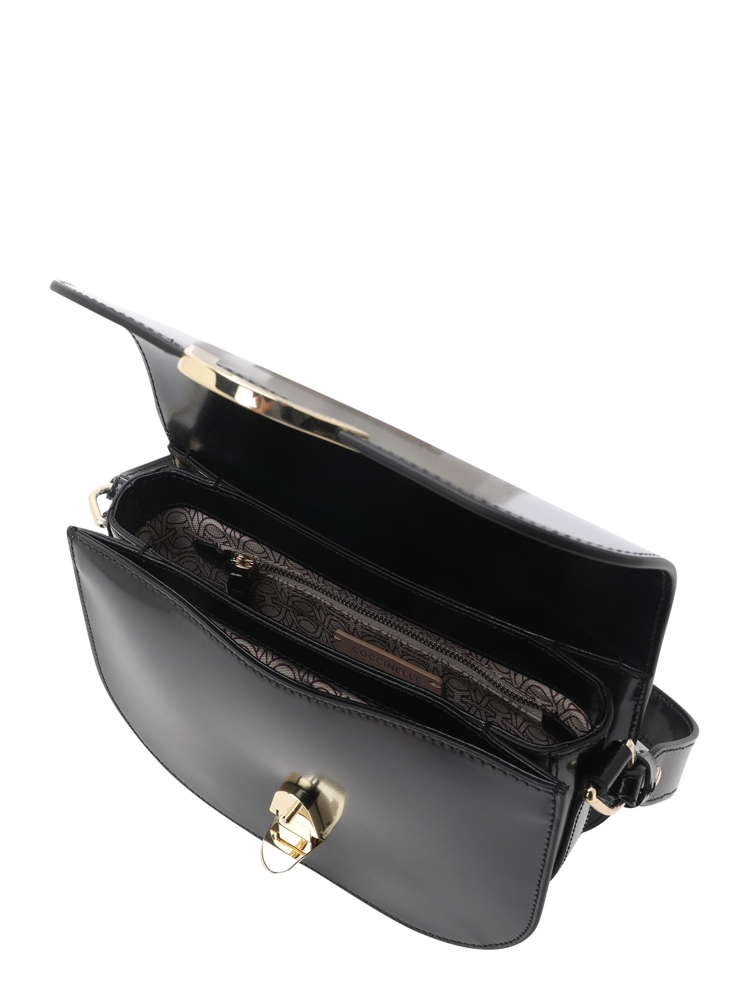 Coccinelle Schoudertas 'DEW' in Zwart