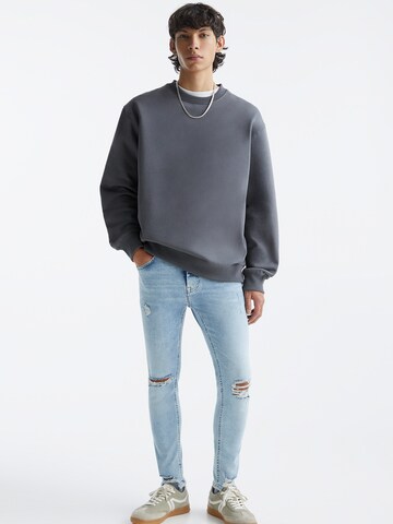 Pull&Bear Skinny Džínsy - Modrá