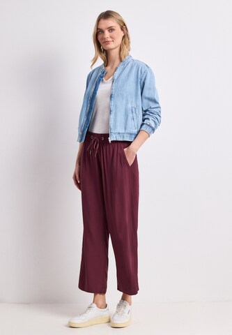 STREET ONE Wide Leg Hose in Rot