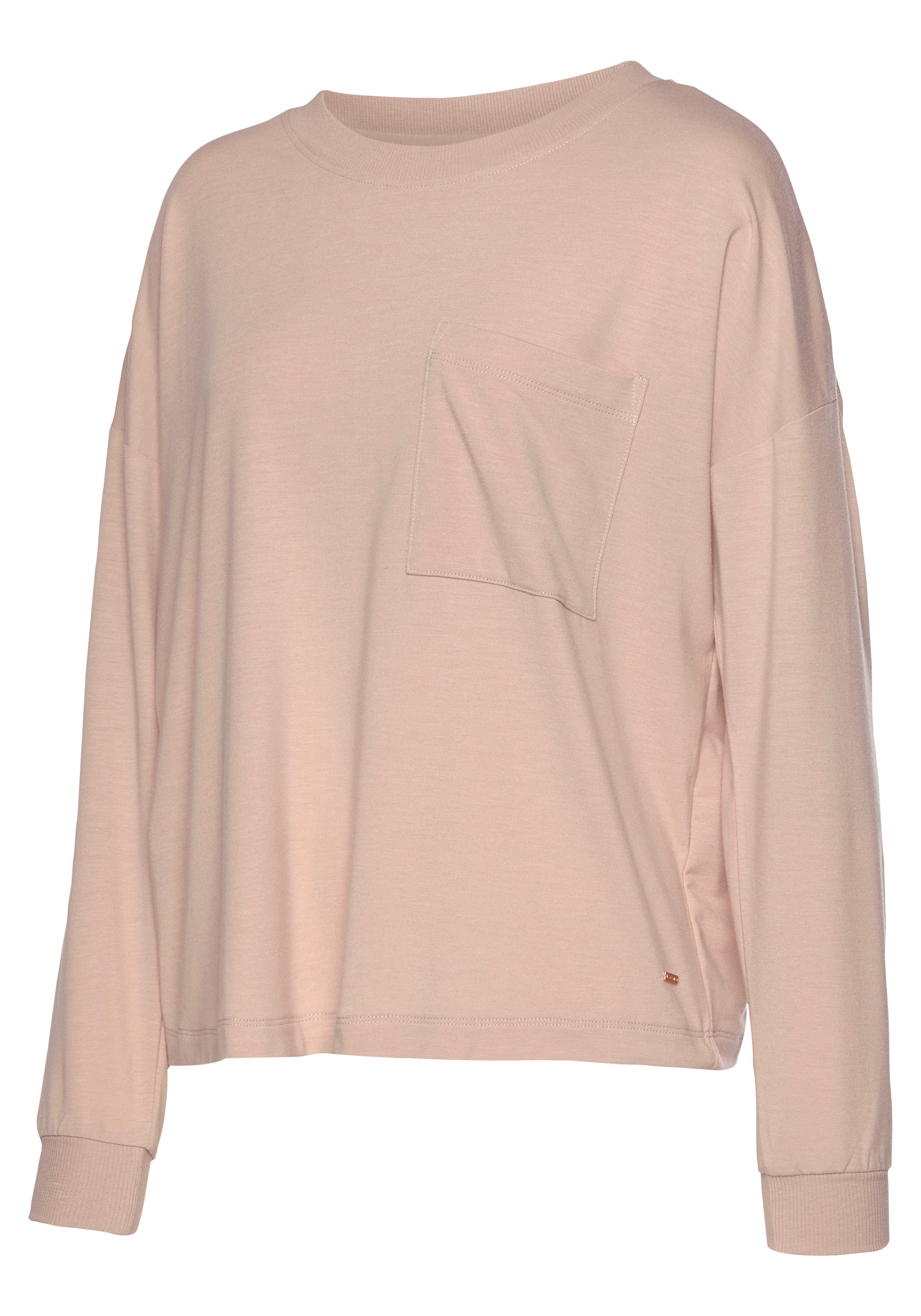 LASCANA Μπλουζάκι ύπνου σε ροζ: μπροστά