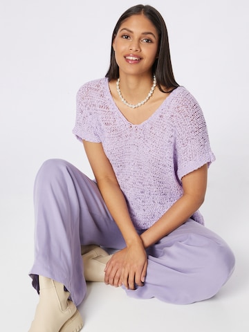 Pull-over 'Luzie' Liebesglück en violet