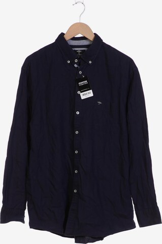 FYNCH-HATTON Button Up Shirt in XXL in Blue: front