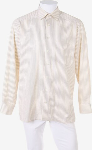 OLYMP Button Up Shirt in L in Beige: front