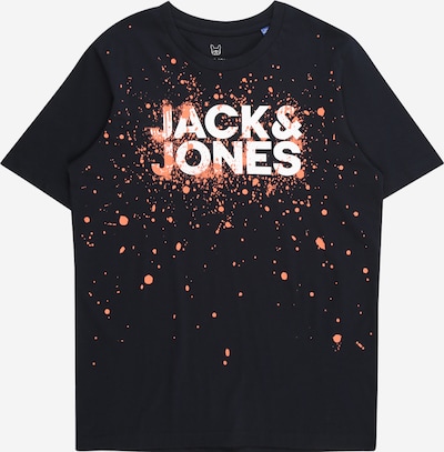 Jack & Jones Junior T-Shirt 'SPLASH' en bleu marine / abricot / blanc, Vue avec produit