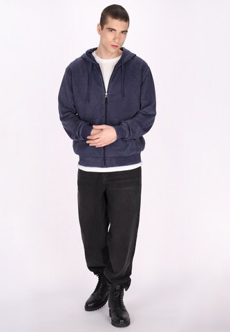 TUFFSKULL - Casaco em moletão 'Back To School' em azul