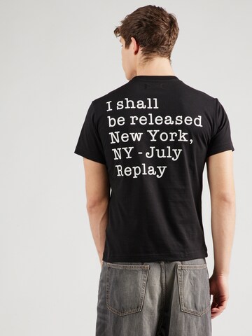 T-Shirt REPLAY en noir : devant