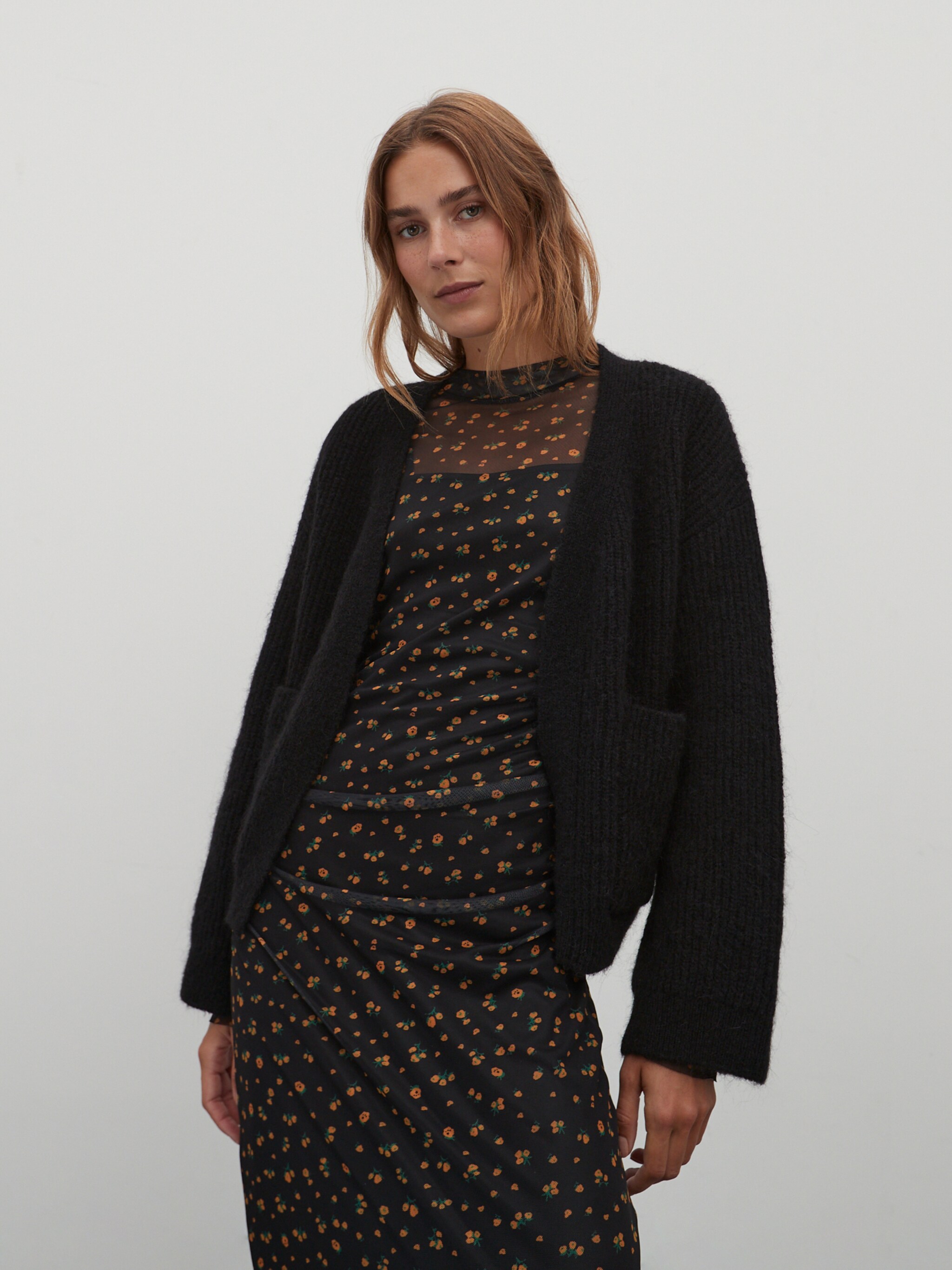 EDITED Produits Cardigan 'Henriette' noir